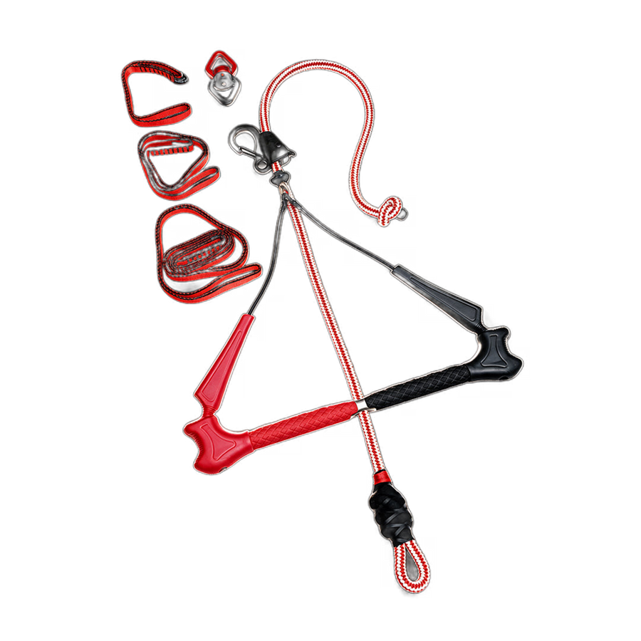 RepTime off-water kiteboarding trainer bar - full rig hanging setup