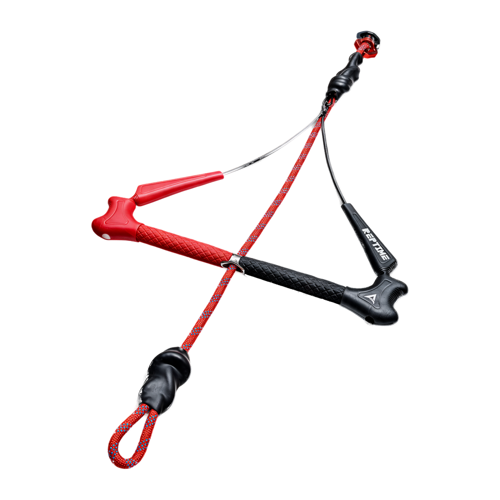 The RepTime bar with swivel, bungee and rope.