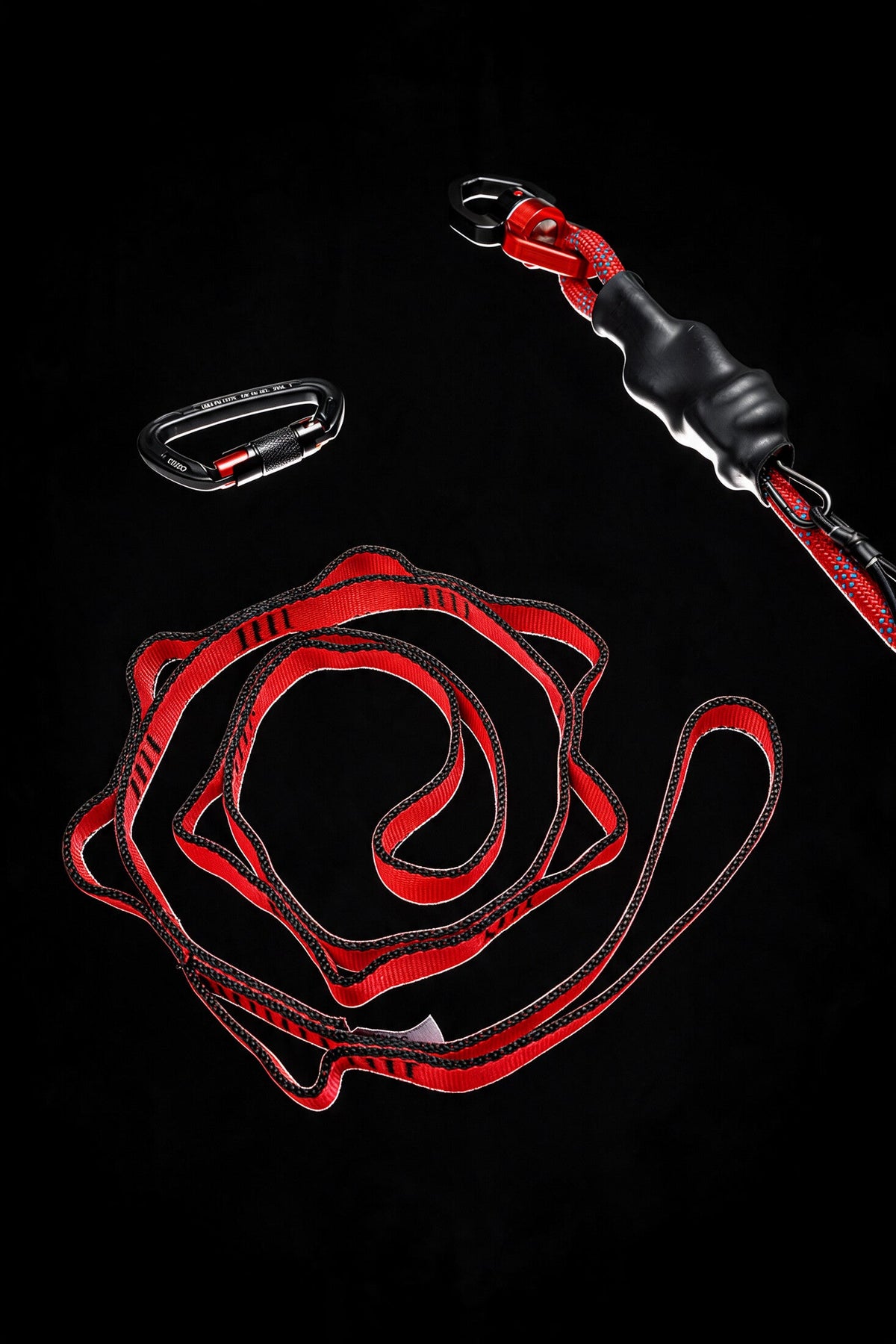 RepTime — daisy chain, carabiner and spinner